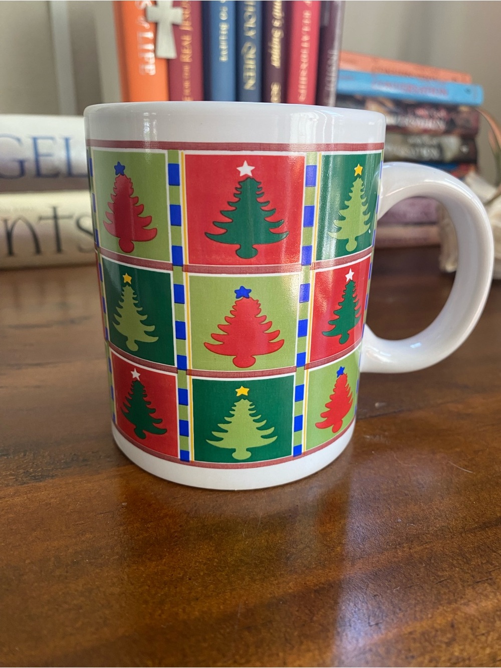 Vintage Test Rite 90s Christmas Stoneware Mug 12 oz.